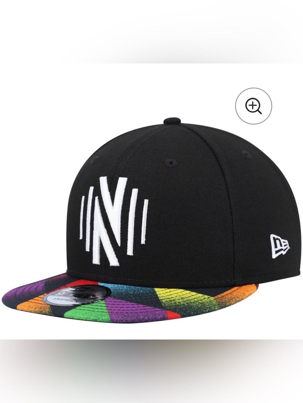 Nashville SC New Era Black Pride
9FIFTY Snapback Hat with Rainbow bill 🌈